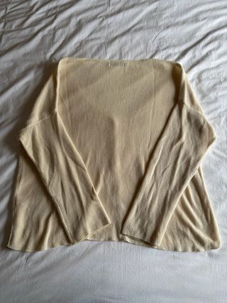 Jersey cárdigan crema/beige de Stradivarius