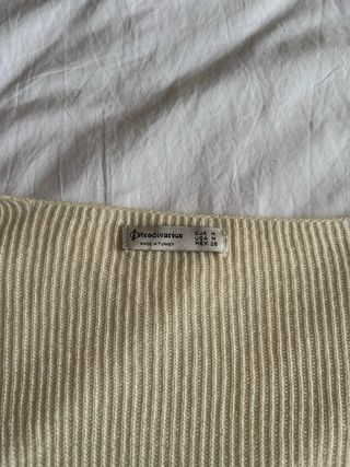 Jersey cárdigan crema/beige de Stradivarius