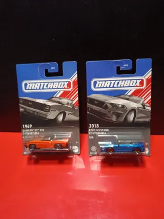 Pack 2 Matchbox: Camaro y Mustang