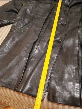 Chaqueta de piel ovino negra T.50