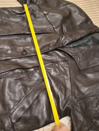 Chaqueta de piel ovino negra T.50