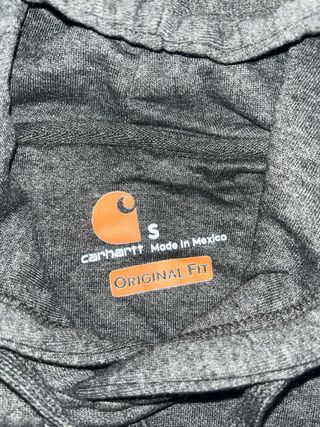 Felpa Carhartt Uomo Taglia S Grigia Cotone Poliest