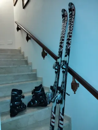 Esquísy botas salomon salto palos scott   ⛷️⛷️