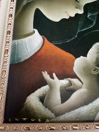 Cuadro de la Virgen y  el Niño Jesús de Benages