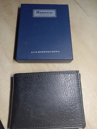 Cartera Piel Negra Bosanova