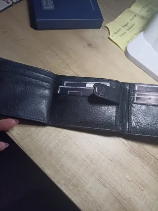 Cartera Piel Negra Bosanova