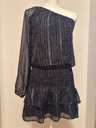 Mango Conjunto fiesta top asimétrico y falda