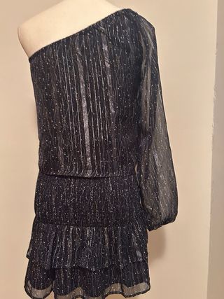 Mango Conjunto fiesta top asimétrico y falda