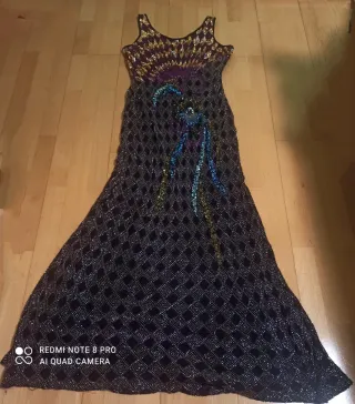 Vestido de noche lentejuelas y pedrería