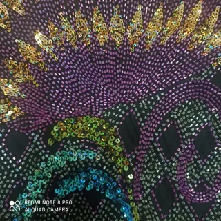 Vestido de noche lentejuelas y pedrería