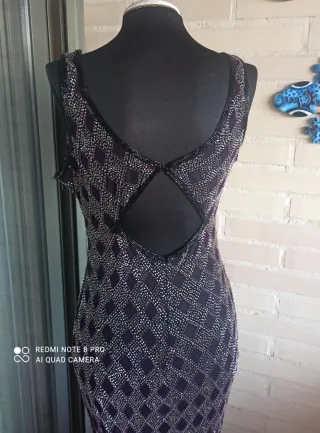 Vestido de noche lentejuelas y pedrería