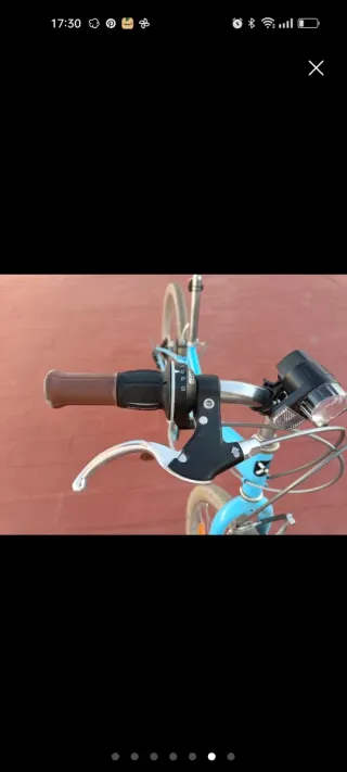 Bicicleta paseo 20 celeste