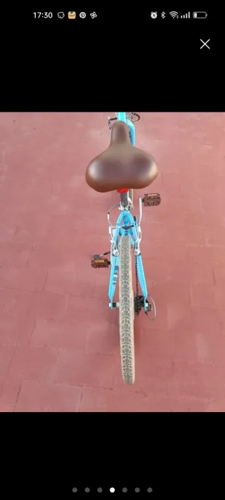 Bicicleta paseo 20 celeste