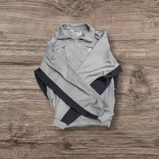 Chaqueta Adidas Retro Vintage Gris Azul