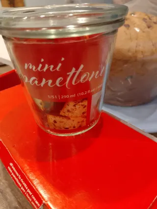 4 Stampini Vetro Weck Mini Panettoni