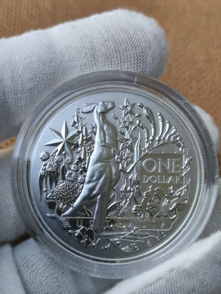 Moneda Plata 1oz 999 Canguro Australia