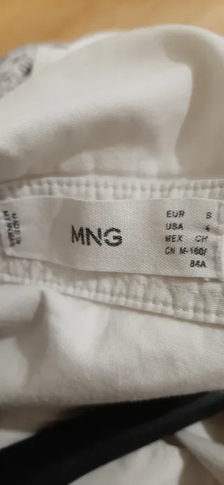 Camisa blanca Mango Talla s