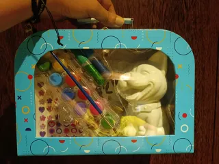 Mala de pintura para crianças