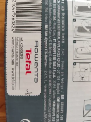 Filtro Rowenta Tefal Nanocaptur+ Intense Pure Air