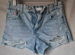Shorts vaqueros niña Zara desgastados talla 10