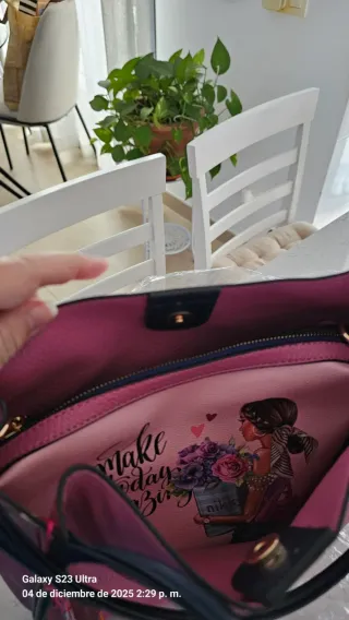 Bolso Nicole Lee Rosa con Estampado