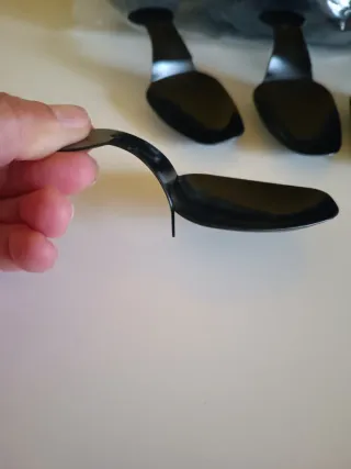 60 Cucchiaini per aperitivi neri