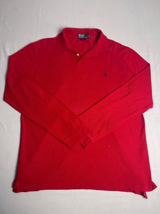 Raph laureen shirt 90’s vintage red hombre talla X