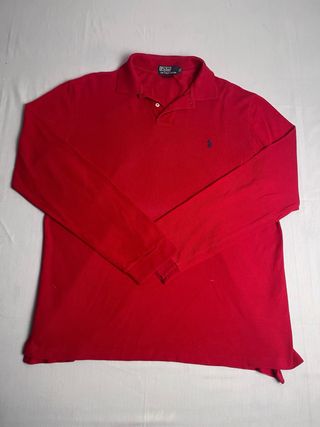 Raph laureen shirt 90’s vintage red hombre talla X