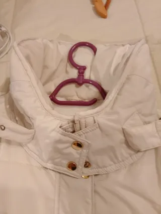 Chaqueta acolchada blanca