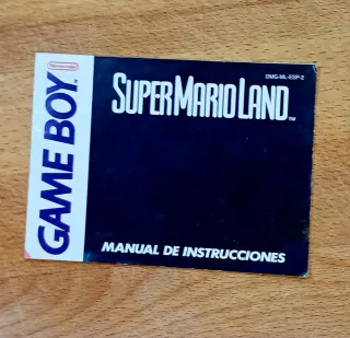 Manual Super Mario Land Game Boy Nintendo