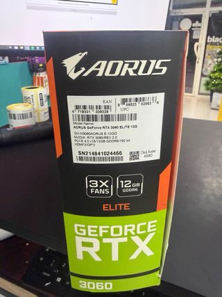 Tarjeta Gráfica Aorus RTX 3060 Elite 12GB