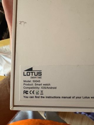 Correa Lotus Smart watch Negra