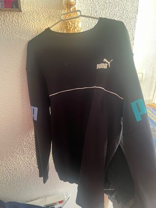 Sudadera Puma Negra Hombre Perfecto estado.