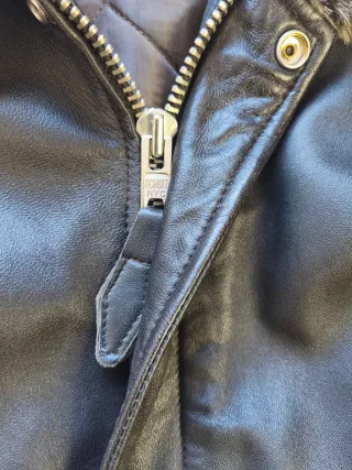 Chaqueta Bomber Schott Piel Marrón