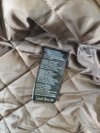 Chaqueta Bomber Schott Piel Marrón