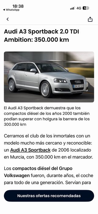 Audi A3 2006   ITV  RECIEN PASADA Solo jun 4999€