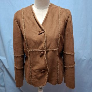 Chaqueta borreguito ante EASY WEAR marrón