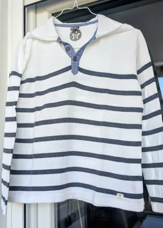 Sudadera marinera lana rayas