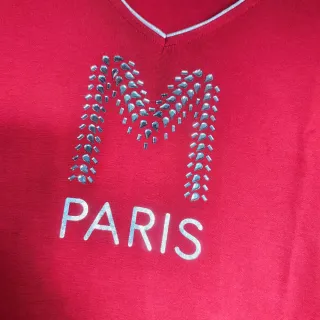 Camiseta Morgan M Paris pedrería Talla L