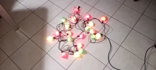 Catena luminosa natalizia VINTAGE con 20 luci