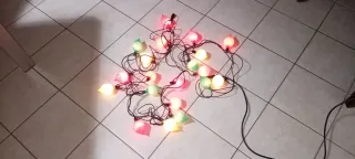 Catena luminosa natalizia VINTAGE con 20 luci