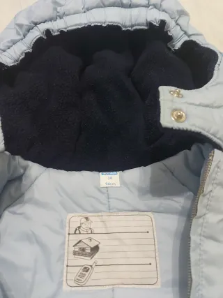 Mono de nieve para niño azul y oscuro