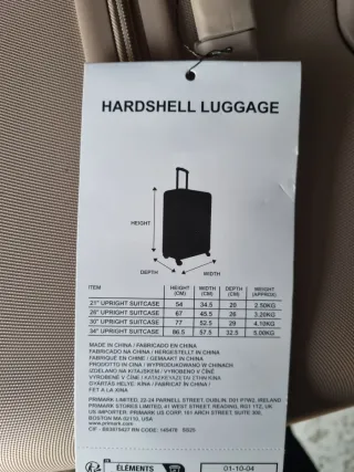 Maleta grande beige.