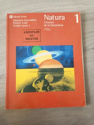 Libro Natura 1 Vicens Vives Ciencias Naturales