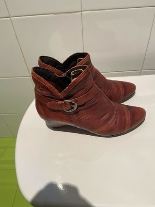 Botines  Pikolinos Piel Marrón Talla 37,
