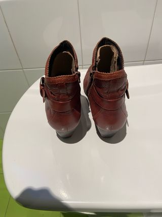 Botines  Pikolinos Piel Marrón Talla 37,