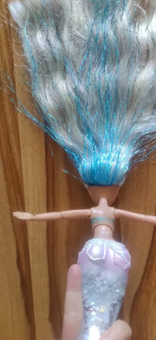 Muñeca Sirena Azul Brillante