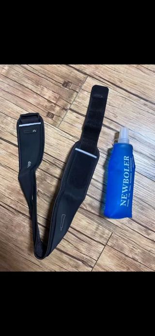 Cinta running/andar con bolsillo y bidón