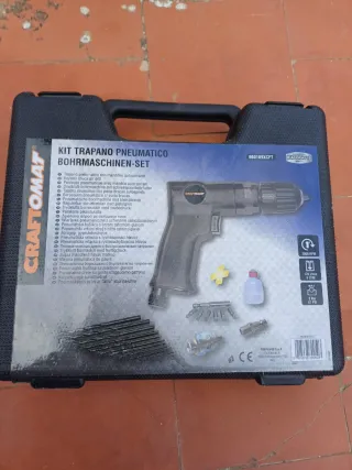 Taladro Neumático Craftomat con Accesorios