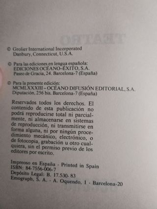 Libro teatro de Lope de Vega